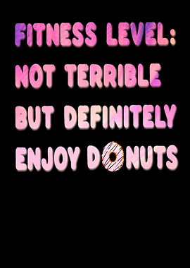 Funny fitness donut