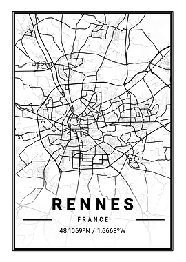Rennes Light City Map