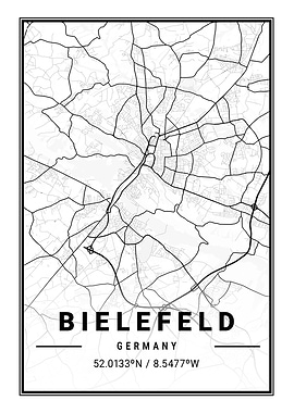 Bielefeld Light City Map