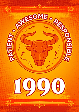 Taurus 1990 Birthday Gift