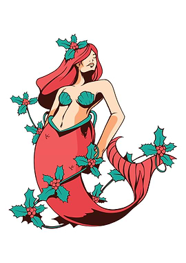 Mermaid Christmas Look