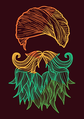 hipster style with beard