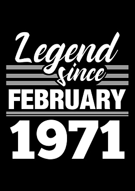 Legend Since February 1971