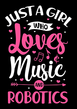 Girl who loves robots