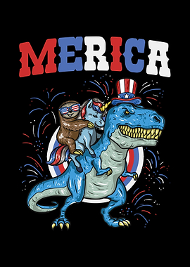 Merica Sloth Unicorn