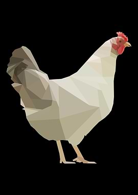 Chicken Polygon Farmer Hen
