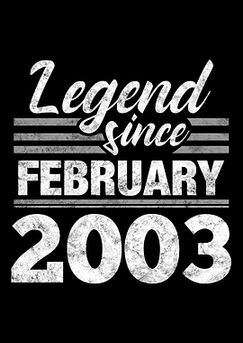 Legend Since February 2003