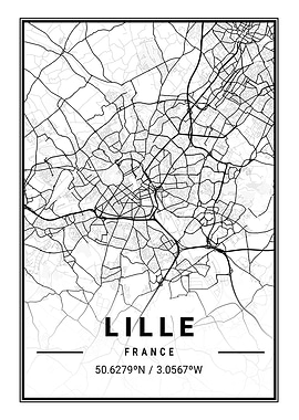 Lille Light City Map