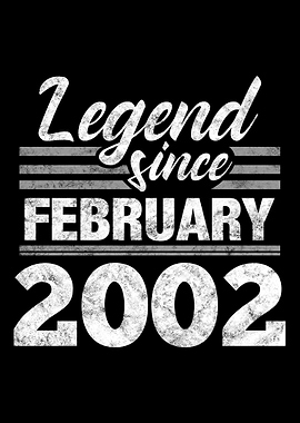 Legend Since February 2002