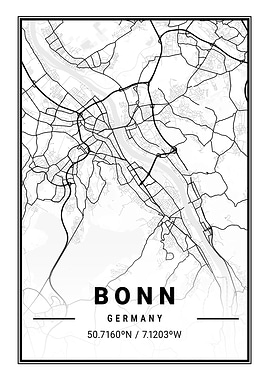 Bonn Light City Map