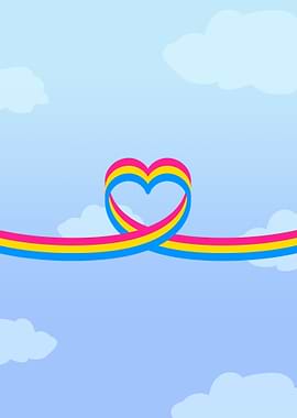 Pan Pride Heart Ribbon