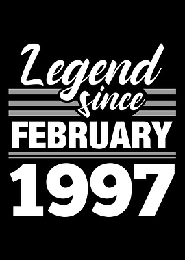 Legend Since February 1997