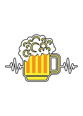 Beer Heart Drinking Liquor