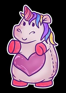 thick cuddly unicorn Unico