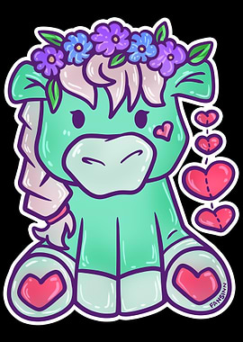 Horse Love Heart Pony swee