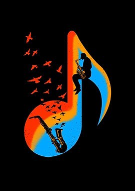 Music Saxophone Player