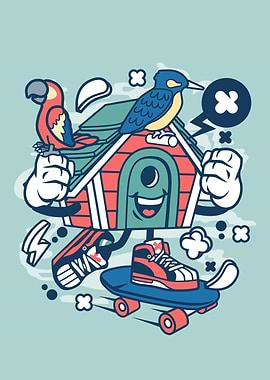 Meals on Wheels Birdhouse