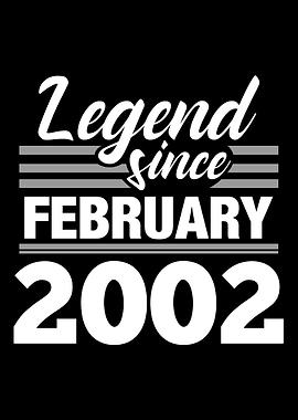 Legend Since February 2002