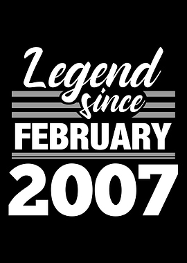 Legend Since February 2007