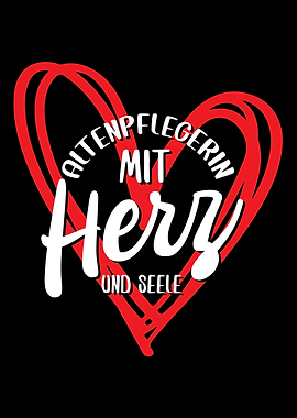 Altenpflegerin mit Herz