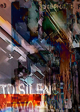 Digital grunge abstract