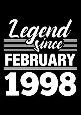 Legend Since February 1998