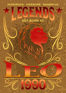 Born As Leo 1990 Gift