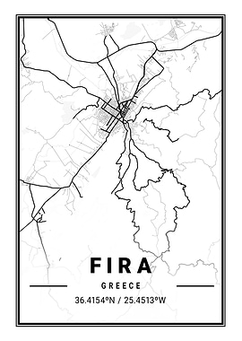 Fira Light City Map