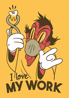 Creepy dentist with sayin