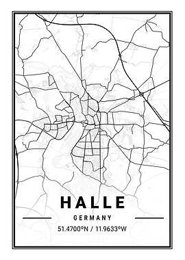 Halle Light City Map