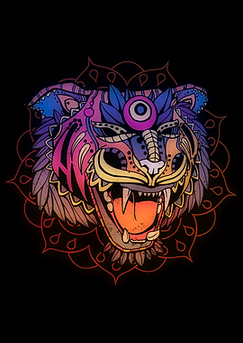 Huichol Tiger Design