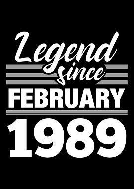 Legend Since February 1989