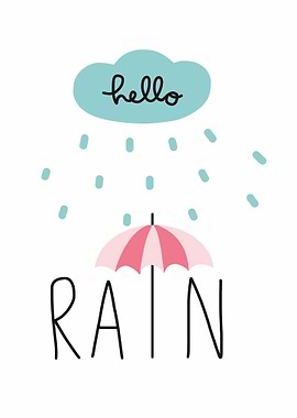 Hello rain cloud umbrella