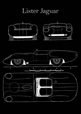 Lister Jaguar Blueprint