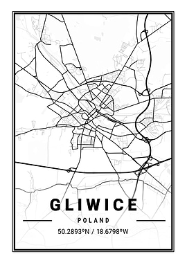 Gliwice Light City Map