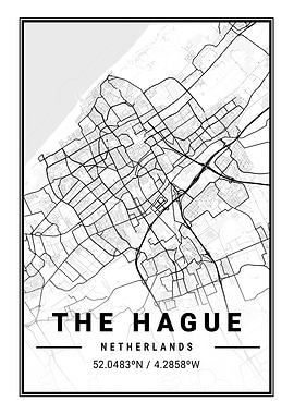 The Hague Light City Map