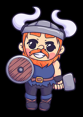 Viking man father Sword Wa