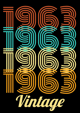 1963 Birthday Year Birth