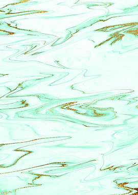 Mint Gold Marble 07