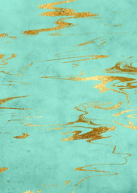 Mint Gold Marble 02