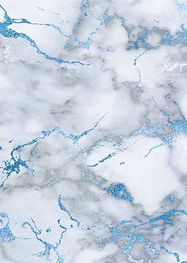 Blue Frosted Marble 07