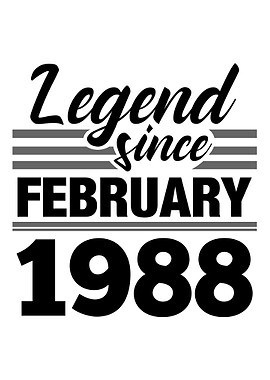Legend Since February 1988