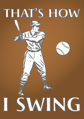 Funny Baseball Quote Art