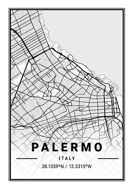 Palermo Light City Map