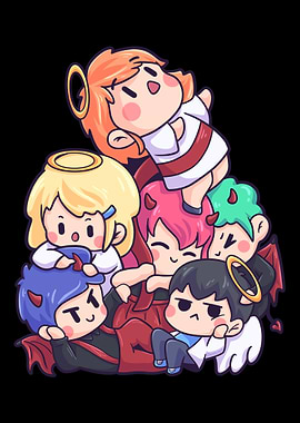 Angel Devil Heaven Hell Fr