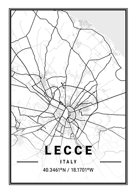 Lecce Light City Map