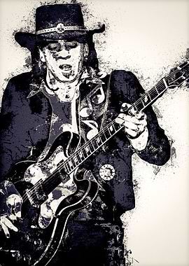 Stevie Ray Vaughan Art 14