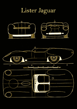 Lister Jaguar Blueprint