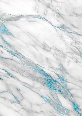 Blue Frosted Marble 01
