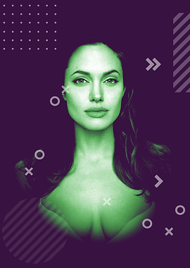 Angelina Jolie Duotone